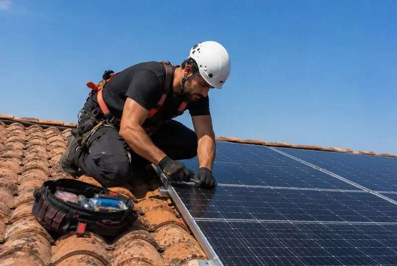 Maintenance et monitoring de panneaux solaires au Château-d'Oléron
