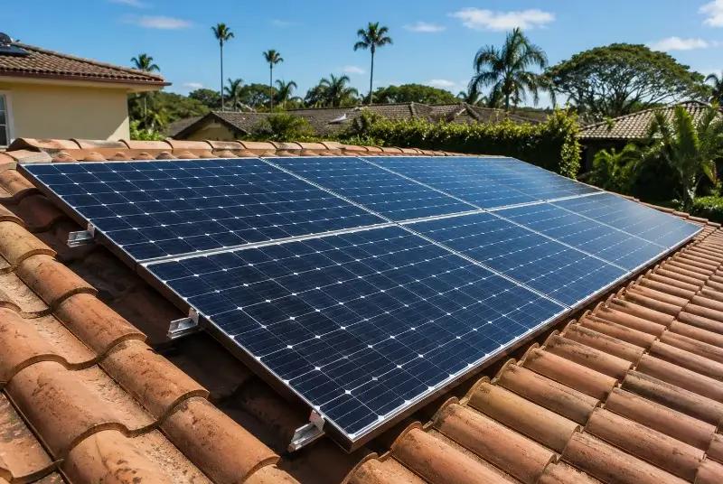 Installation de panneaux solaires au Château-d'Oléron